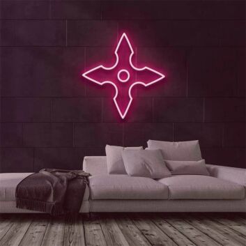 Add a Ninja Spark to Your Home, Office, and Special Events with the Shuriken LED Neon Sign.