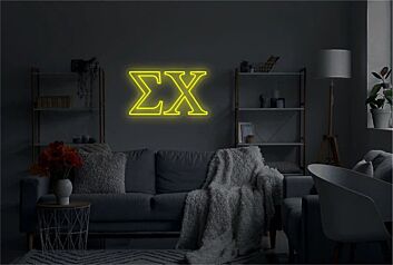 Sigma Chi (ΣΧ) LED Neon Light for Game Room, Dorm &amp; Fraternity House