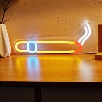 Brighten Your Bar, Office, or Home Decor with the Versatile Smoke Shape LED Neon Sign