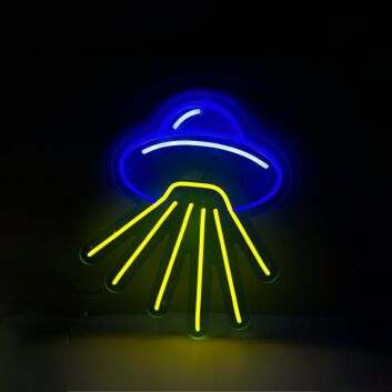 Elevate Your Space Adventure: Spaceship LED Neon Sign for Kids&#039; Rooms, Gaming Setups, and Sci-Fi Themed Parties