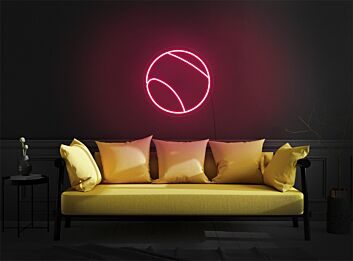 Elevate your sports bar or game room ambiance with the vibrant Tennis Ball LED Neon Sign.