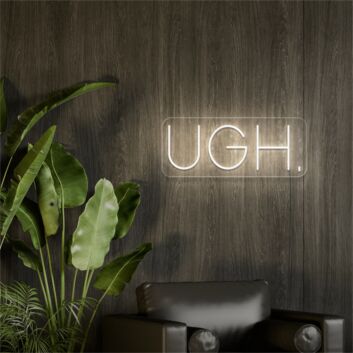 Ugh LED Neon Sign Sketch and Etch Us: Perfect for Bars, Home Accents, and Wedding Ambiance.