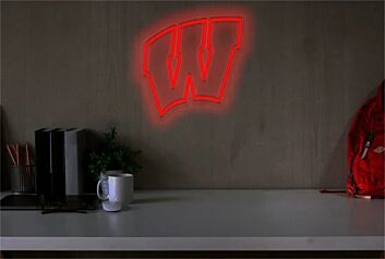 Brighten Your Game Day Celebrations and Home Bar with the University Of Wisconsin Logo LED Neon Sign.