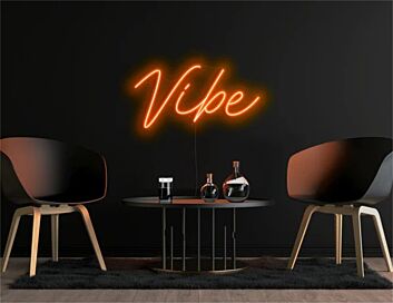 Elevate Your Space: Wall Decor Home Vibe LED Sign for Chic Home, Office, and Party Ambiance