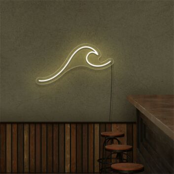 Enhance Your Space: Wave LED Neon Sign Sketch and Etch Us - Perfect for Home Decor, Offices, Bars, and Memorable Events