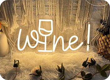 Brighten Your Bar, Home, or Wedding Celebration with the Wine LED Neon Sign.