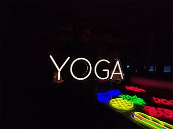 Brighten Your Yoga Space: Perfect for Studios, Home Decor, and Relaxation Zones with Yoga LED Neon Sign.