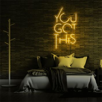 Empower Your Home Office and Inspire Your Workspace with the You Got This LED Neon Sign.