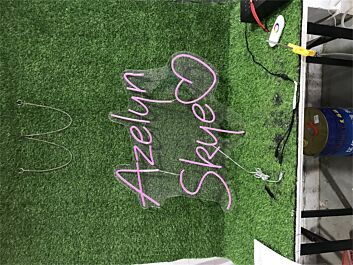 Brighten Your Special Moments: Azelyn Skye With Heart LED Neon Sign for Weddings, Anniversaries, and Romantic Evenings