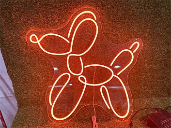Brighten Your Child&#039;s Bedroom or Next Birthday Bash with the Cute Balloon Puppy LED Neon Sign.