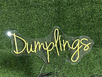Brighten Up Your Restaurant, Bar, or Food Truck with the Vibrant Dumplings LED Neon Sign - Perfect for Adding a Unique Touch to Any Dining Experience.