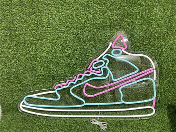 Brighten Up Your Bar, Storefront, or Party Ambiance with the LED Cool Shoes Neon Sign.