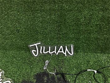 Brighten Up Your Space: Name Custom Jillian LED Neon Sign for Home Decor, Weddings, and Bars