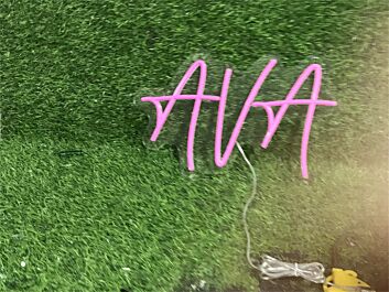 Brighten Your Space from Weddings to Bars with the Personalize Custom Ava LED Neon Sign