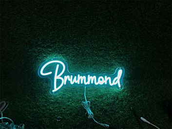 Brighten Your Space: Personalize Custom Brummond LED Neon Sign for Weddings, Bars, and Home Décor