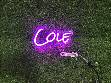 Bring Your Space to Life: Personalize Custom Cole LED Neon Sign for Home, Office, Bar, and Special Celebrations
