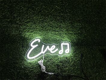 Brighten Your Special Moments: Embrace Home, Weddings, and Celebrations with Personalize Custom Eve With Note LED Neon Sign.