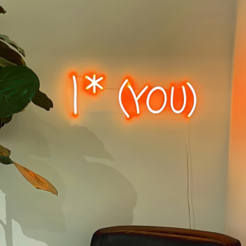 I * （YOU）Neon Sign