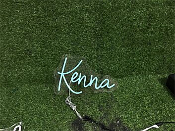Brighten Up Your Space: Personalize Your Office, Bar, or Party Ambiance with the Custom Kenna LED Neon Sign.