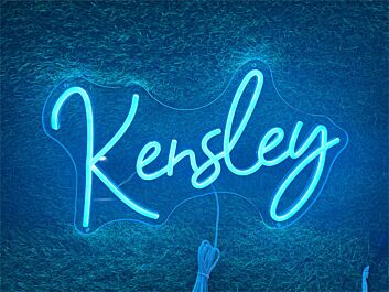 Brighten Your Space: Personalize Custom Kensley LED Neon Sign for Bars, Weddings, and Home Decor