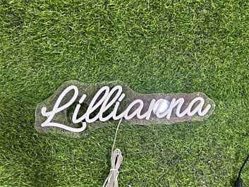 Brighten Up Your Space: Personalize Custom Lillianna LED Neon Sign for Home Decor, Office Ambiance, and Memorable Events