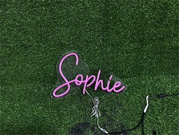 Elevate Your Space: Personalize Custom Sophie LED Neon Sign for Home, Office, Weddings, and Parties.