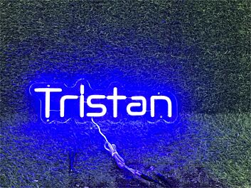 Brighten Up Your Space: Perfect for Weddings, Bars, and Home Decor with Personalize Custom Tristan LED Neon Sign.
