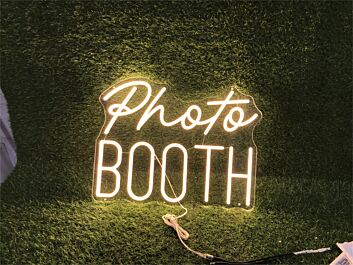 Brighten Up Your Space: Versatile Photo Booth For Wall Decor LED Neon Sign Perfect for Weddings, Bars, and Home Ambiance