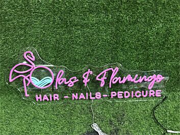 Brighten Your Salon, Spa, or Home with the Glamorous Salon Hari Nails Pedicure Custom LED Neon Sign