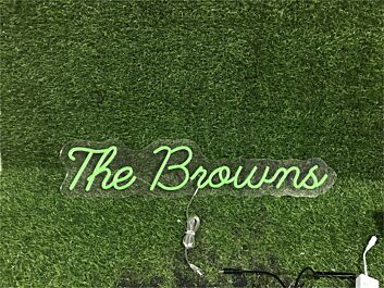 Enhance your space from office to wedding with The Brouns Custom LED Neon Sign.