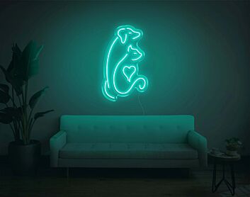 Dog and Cat V2 LED Neon Sign