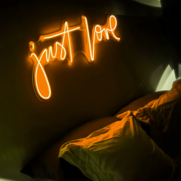 Just Love Neon Sign Illuminate Your Space with Pure Affection and Warmth