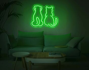 Dog and Cat V1 LED Neon Sign