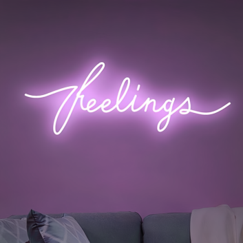 &#39;Feelings&#39; Neon Sign