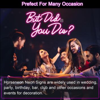 Add a Pop of Fun to Your Bar, Office, or Game Room with the But Did You Die Deep Pink Neon Sиг.