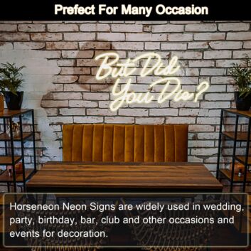 Brighten Up Your Home, Office, or Party Ambiance with the Playful &quot;But Did You Die&quot; Warm White Neon Sign.