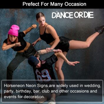Brighten Up Your Bar, Party, or Wedding Ambiance with the Danceordie Neon Sign
