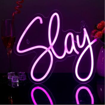 Brighten Your Bedroom, Office, or Party: The Versatile Deep Pink Slay Neon Sign