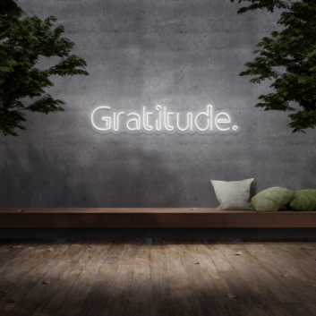 Gratitude&#39; Neon Sign
