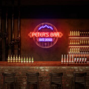 Brighten Your Home Bar, Office, or Wedding Venue with a Neon Bar Sign Custom Neon Bar Sign For Home Bar Neon Bar Sign.