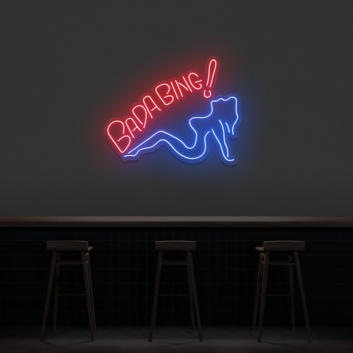 Customize Badabing!&#39; Neon Sign