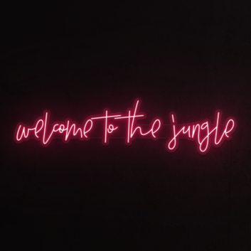 Welcome to the Jungle Neon Sign