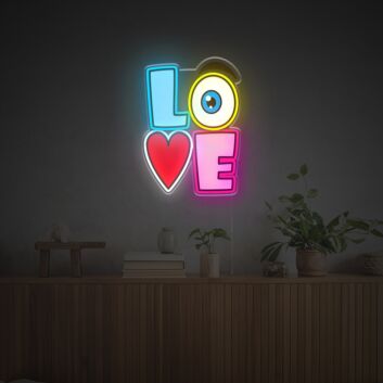 Brighten Your Wedding, Bar, and Home Atmosphere with Creative Funny Love Sign LED Neon Acrylic Artwork.