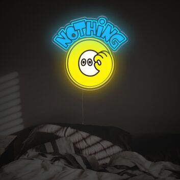 Brighten Your Bar, Office, and Special Celebrations with Nothing With Funny Zero Number LED Neon Acrylic Artwork.