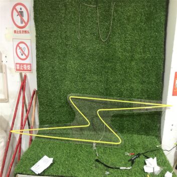 Brighten Up Your Bar, Store, or Special Event with the Yellow Flash Custom LED Neon Sign.