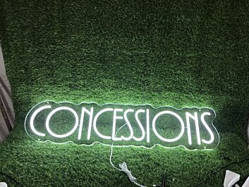 Brighten Up Your Home, Office, or Store with the Versatile Concesssions White LED Neon Sign