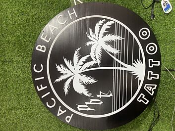 Brighten Your Spaces from Bars to Weddings: Pacific Beach Tattoo UV Print LED Neon Sign