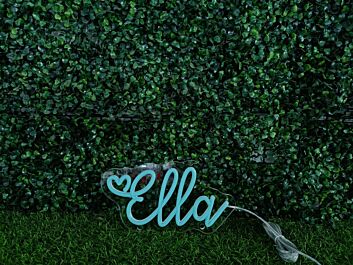 Brighten Your Wedding, Bar, and Office Ambiance with Ella Custom LED Neon Sign.
