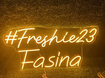 Brighten Up Your Space: Freshie 23 Fasina LED Neon Sign for Bars, Offices, and Wedding Celebrations.