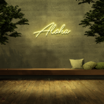 Aloha Neon Sign